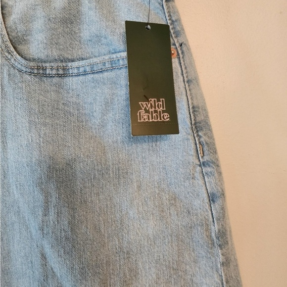 Wild fable high rise midi Denim Jean shorts size 17 - Picture 2 of 6